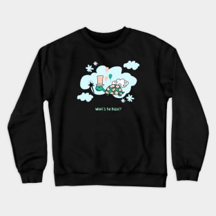 What's The Rush Cute Funny Turtle Crewneck Sweatshirt